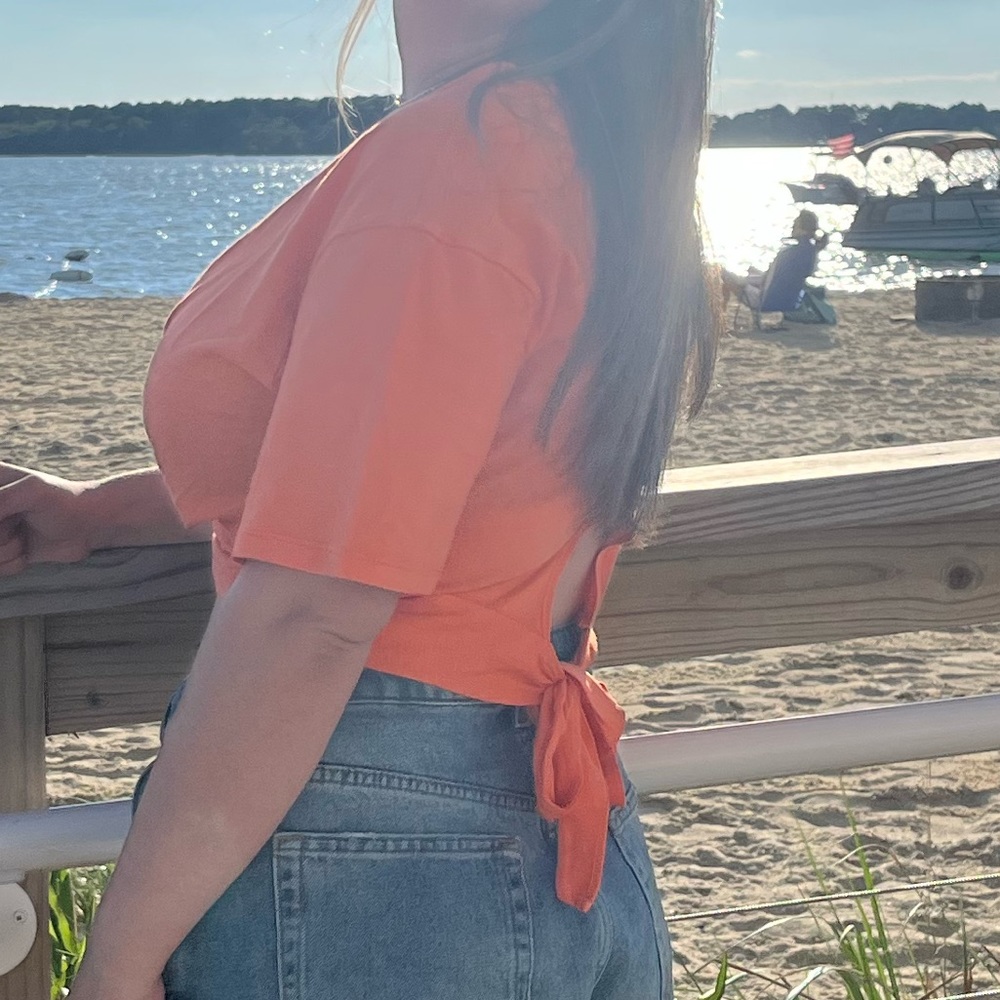 Neon Orange size Small Aerie top!